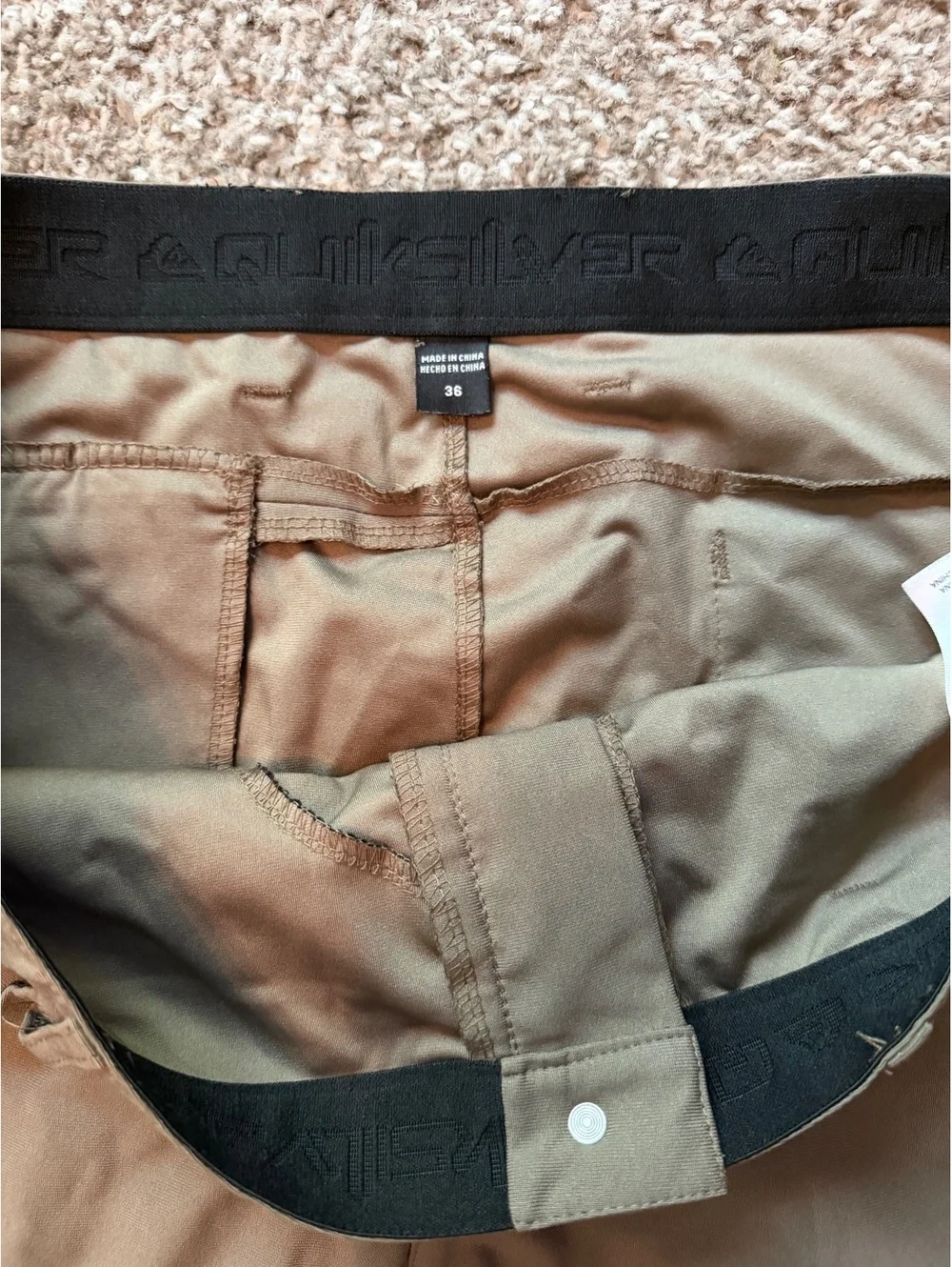 QuickSilver Performance Pants Men’s 36x30